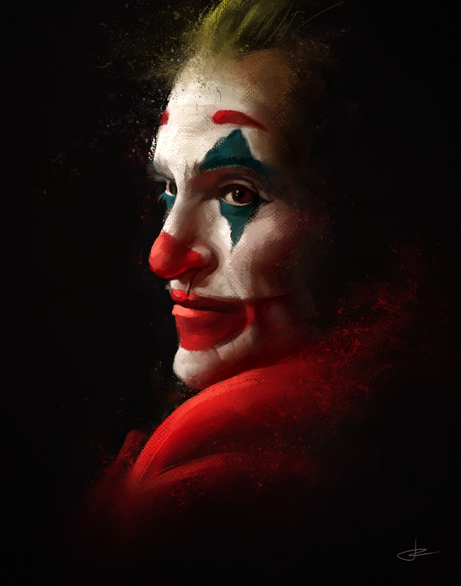 Portrait of Joaquin Phoenix as Joker